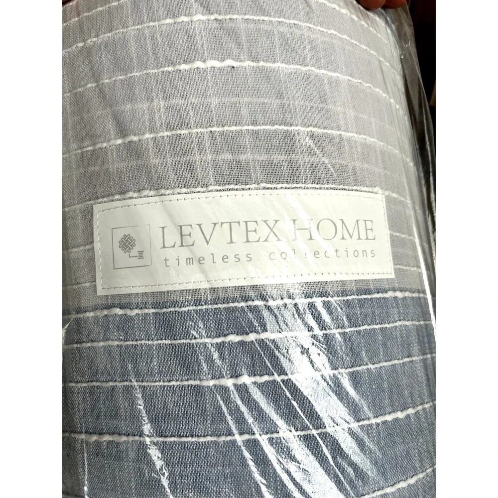 Levtex Home 2-Pc Comforter Set – Sand Stripes Cotton Bedding, Modern Design